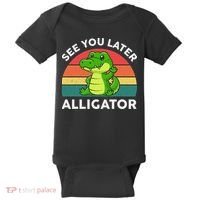See You Later Alligator Crocodile Funny Baby Bodysuit thumb 0