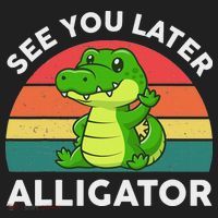 See You Later Alligator Crocodile Funny Hat thumb 2