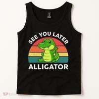See You Later Alligator Crocodile Funny Tank Top thumb 2