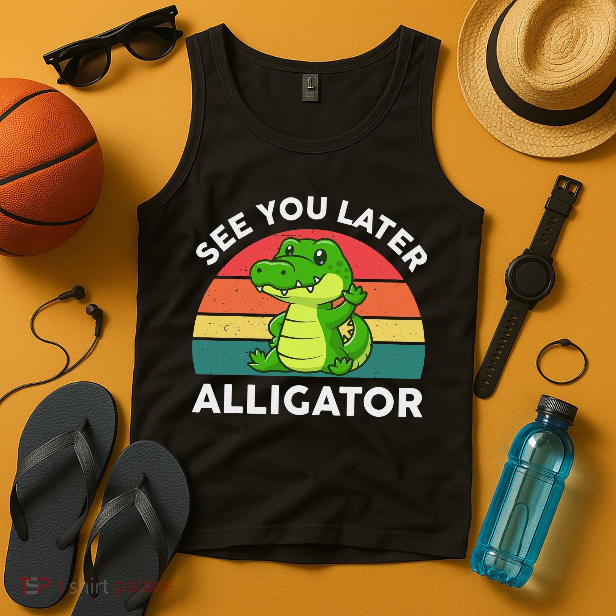 See You Later Alligator Crocodile Funny Tank Top