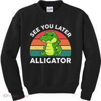 See You Later Alligator Crocodile Funny Kids Sweatshirt thumb 0