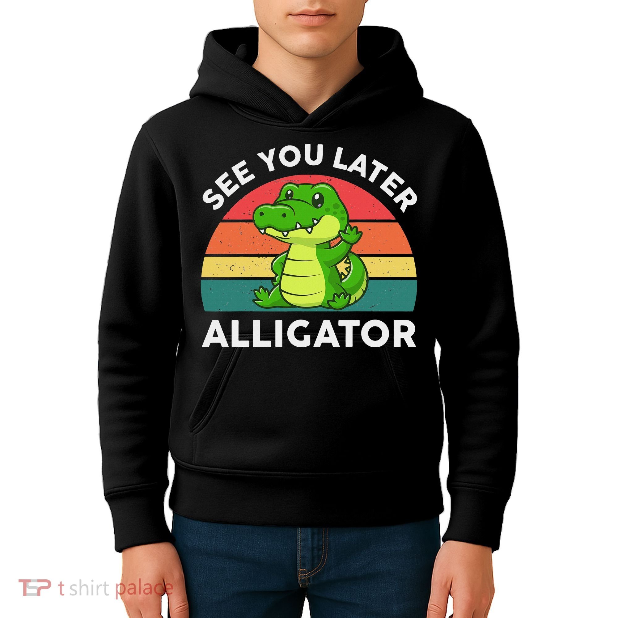 See You Later Alligator Crocodile Funny Kids Hoodie