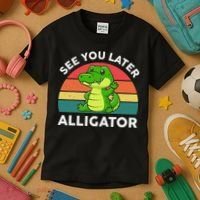 See You Later Alligator Crocodile Funny Kids T-Shirt thumb 3