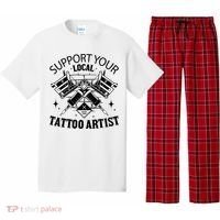 Support Your Local Tattoo Artist Pajama Set thumb 0