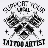 Support Your Local Tattoo Artist Women's Tank Top thumb 5
