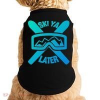 Ski Ya Later Funny Skiing Gift Great Gift Doggie Tank thumb 0