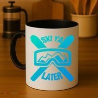 Ski Ya Later Funny Skiing Gift Great Gift Coffee Mug thumb 4