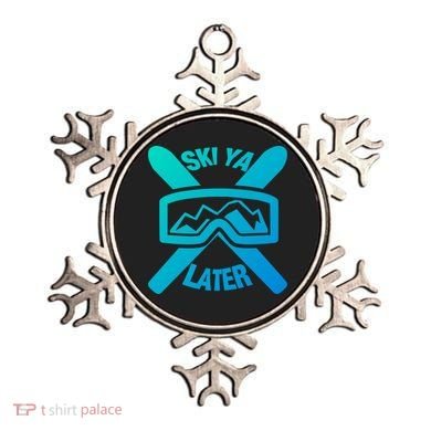 Ski Ya Later Funny Skiing Gift Great Gift Ornament