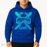 Ski Ya Later Funny Skiing Gift Great Gift Hoodie thumb 2