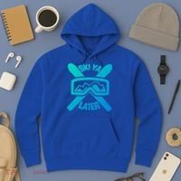 Ski Ya Later Funny Skiing Gift Great Gift Hoodie thumb 3