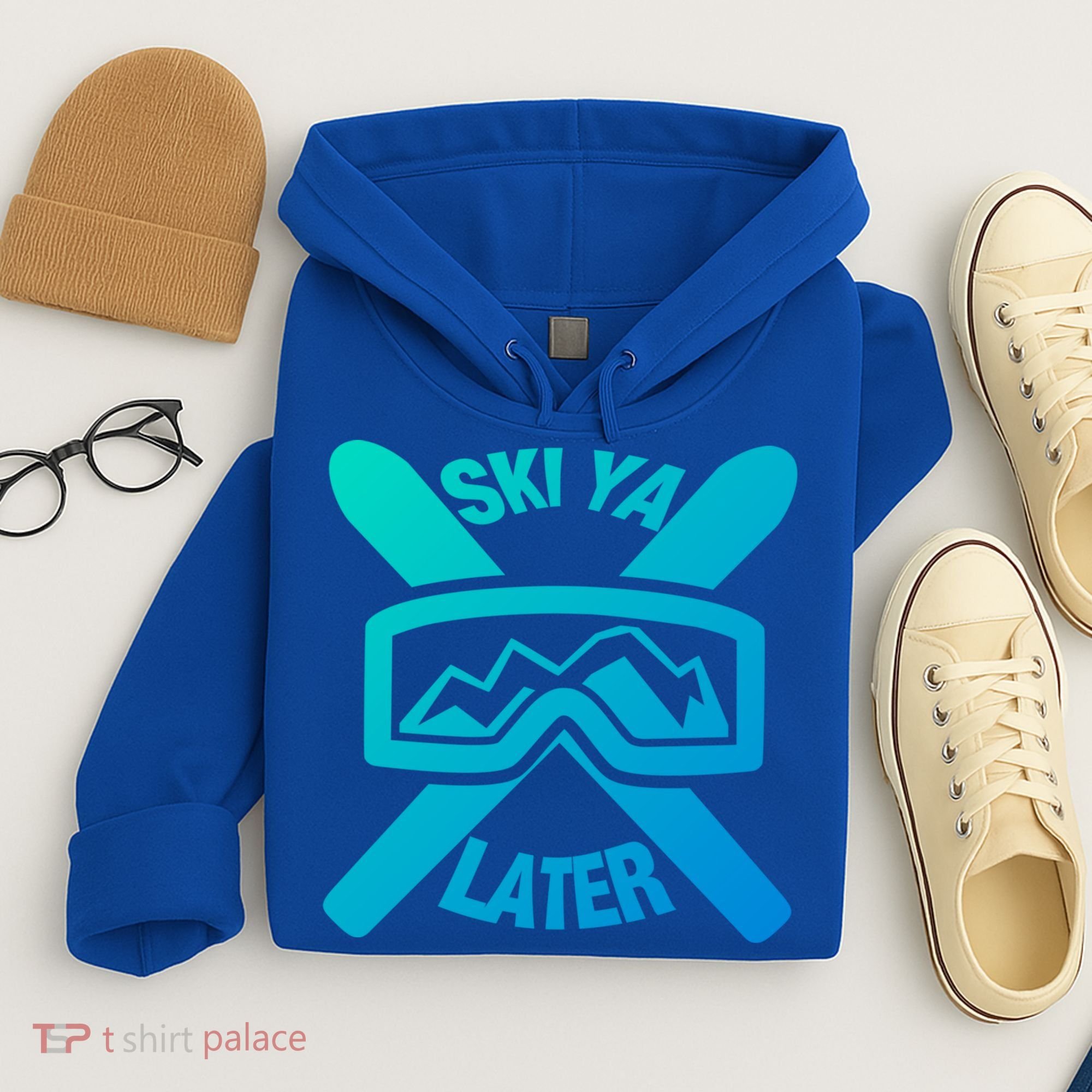 Ski Ya Later Funny Skiing Gift Great Gift Hoodie