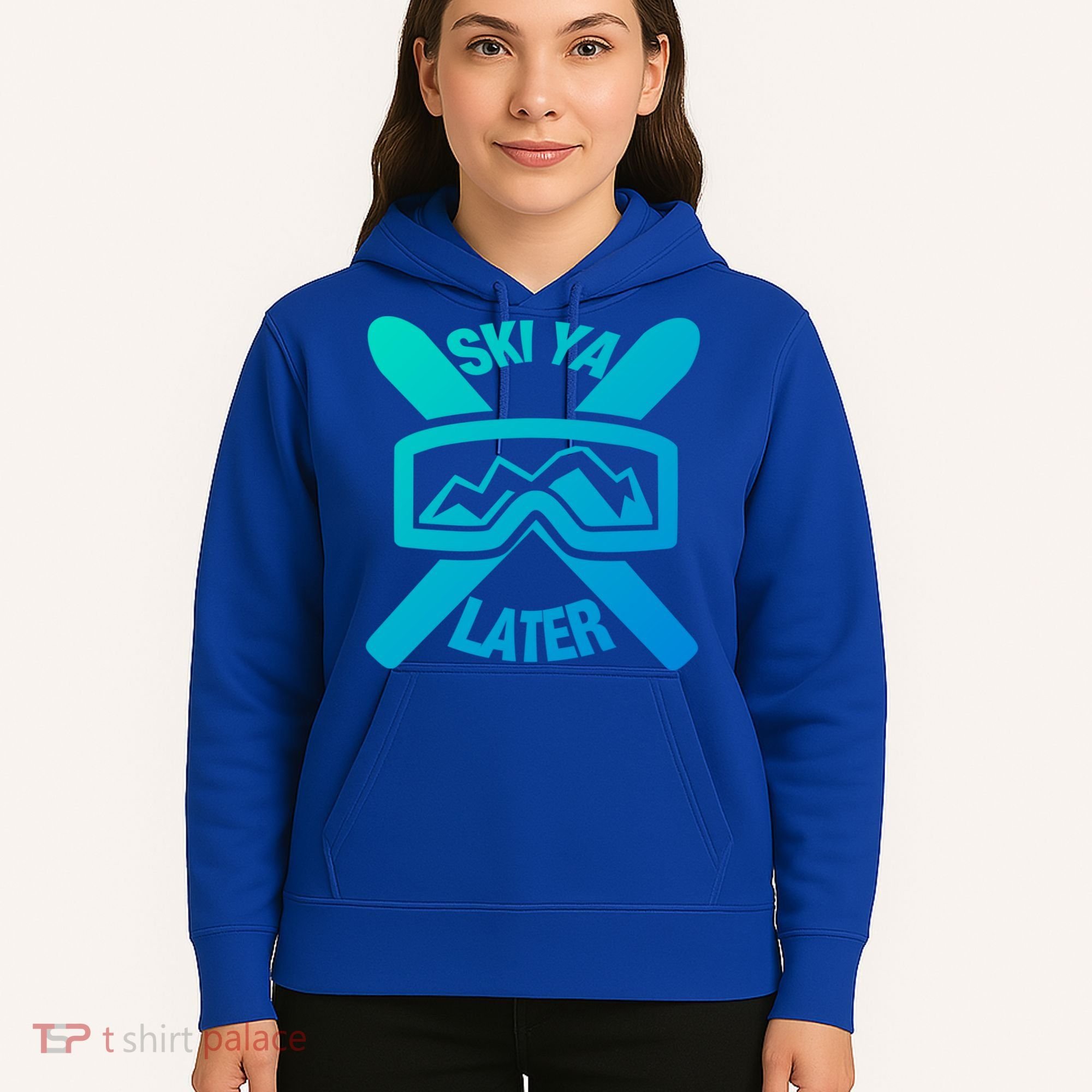 Ski Ya Later Funny Skiing Gift Great Gift Hoodie