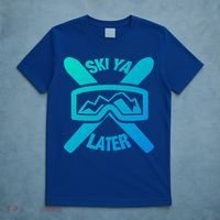 Ski Ya Later Funny Skiing Gift Great Gift T-Shirt thumb 5