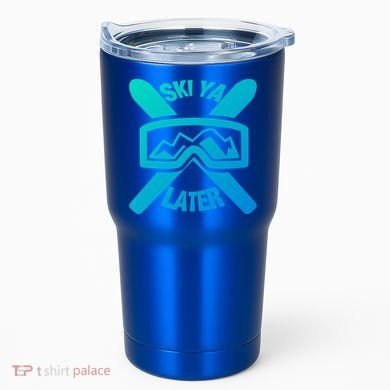 Ski Ya Later Funny Skiing Gift Great Gift Tumbler