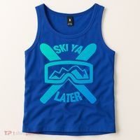 Ski Ya Later Funny Skiing Gift Great Gift Tank Top thumb 2