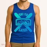 Ski Ya Later Funny Skiing Gift Great Gift Tank Top thumb 3