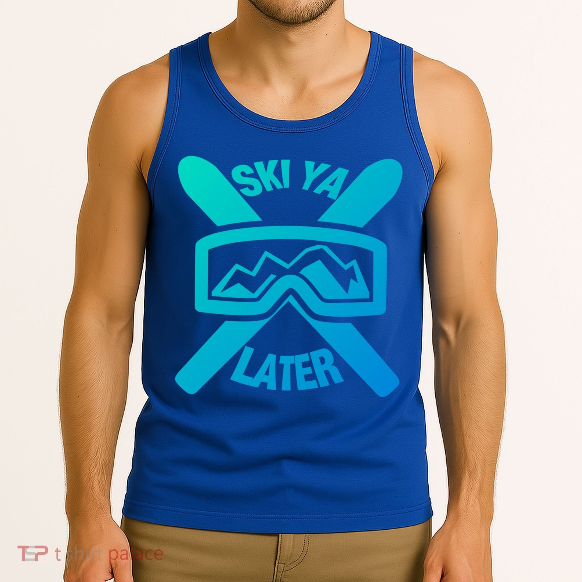 Ski Ya Later Funny Skiing Gift Great Gift Tank Top