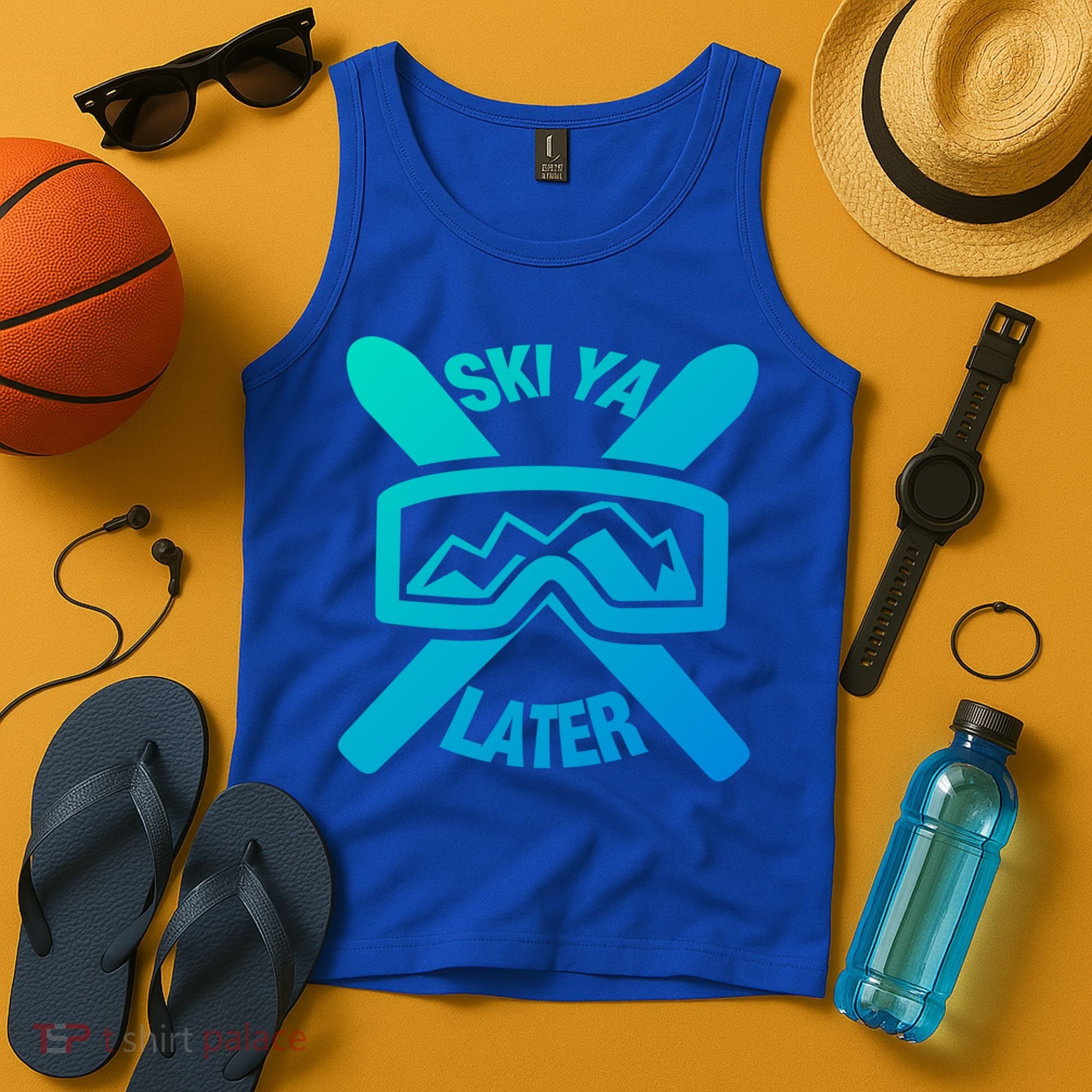 Ski Ya Later Funny Skiing Gift Great Gift Tank Top