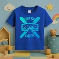 Ski Ya Later Funny Skiing Gift Great Gift Toddler T-Shirt thumb 3