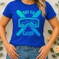 Ski Ya Later Funny Skiing Gift Great Gift Women's T-Shirt thumb 2