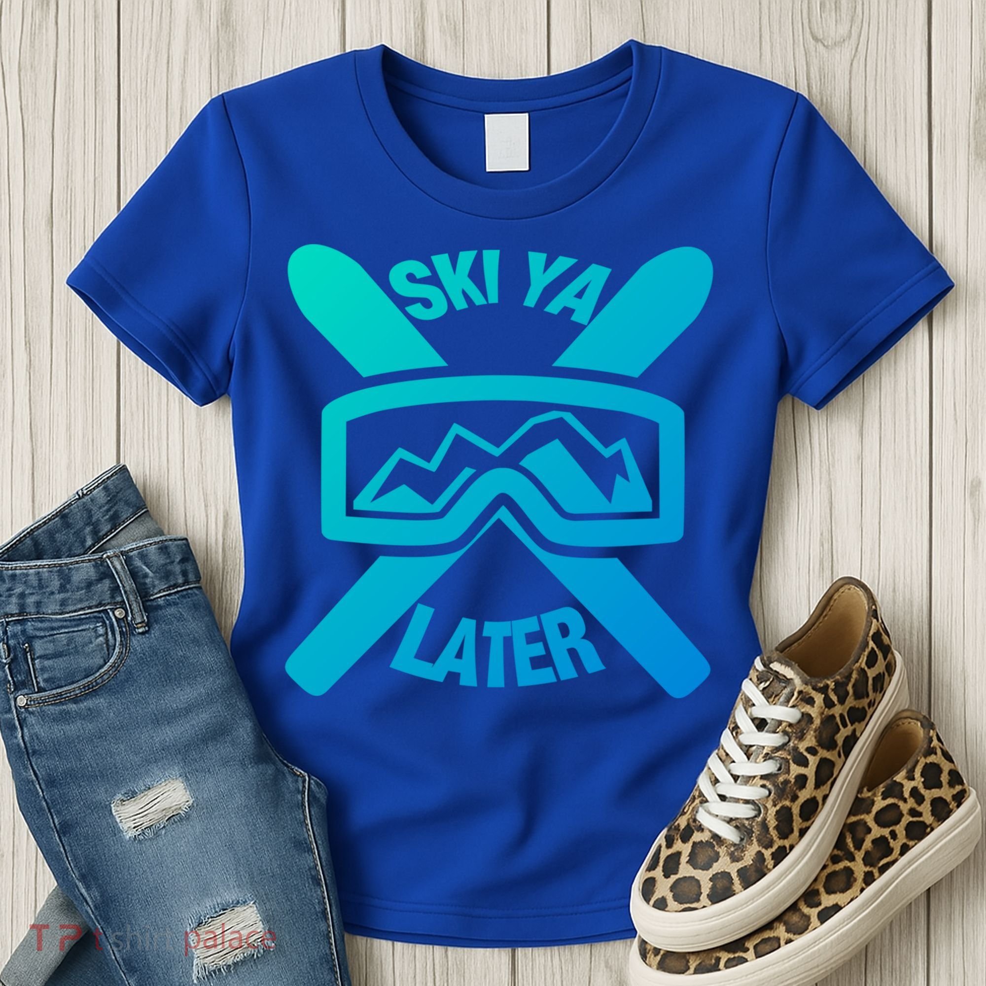 Ski Ya Later Funny Skiing Gift Great Gift Women's T-Shirt