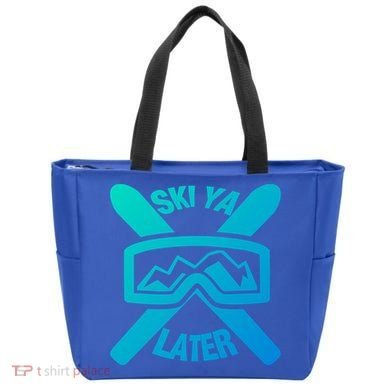 Ski Ya Later Funny Skiing Gift Great Gift Tote Bag