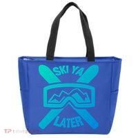 Ski Ya Later Funny Skiing Gift Great Gift Tote Bag thumb 0