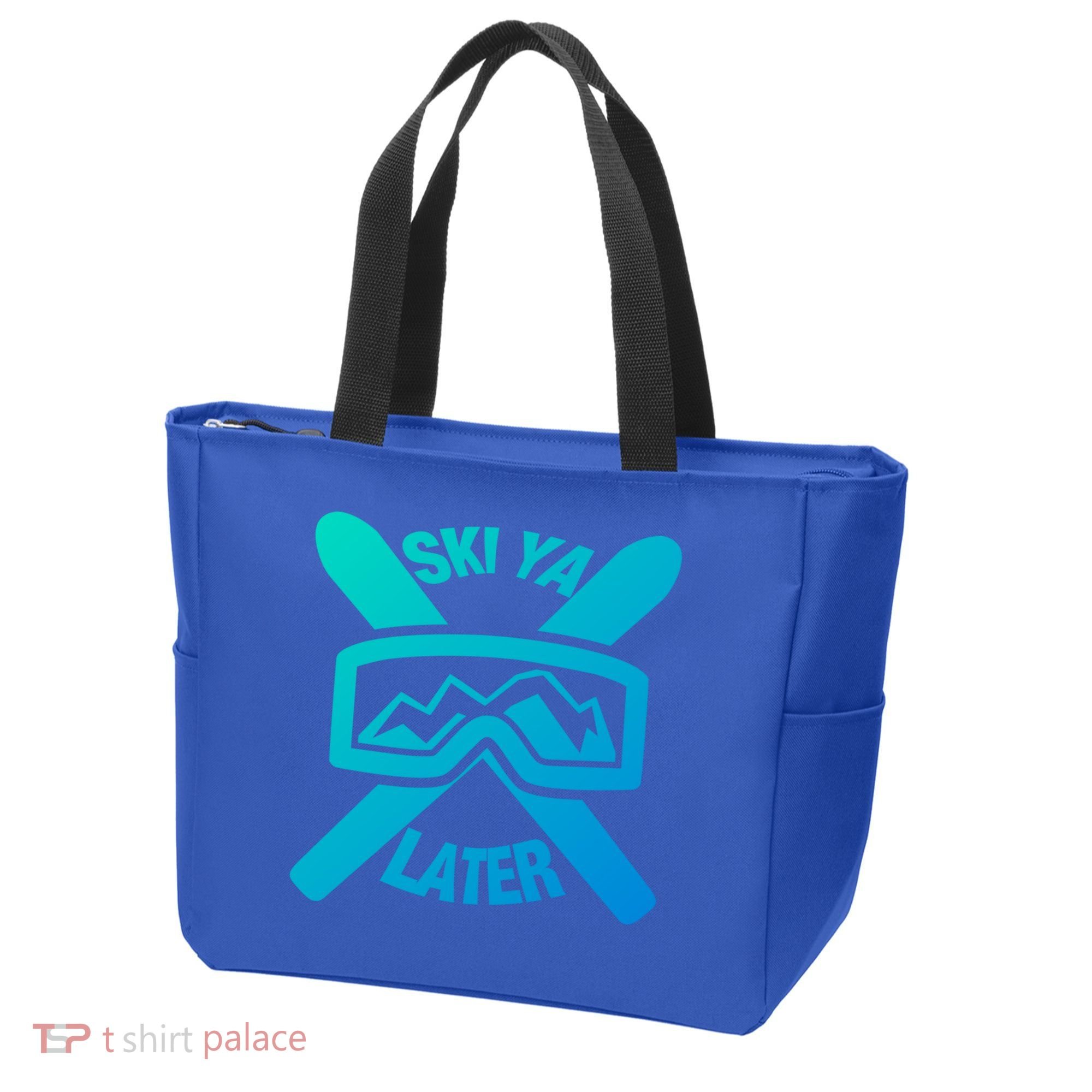 Ski Ya Later Funny Skiing Gift Great Gift Tote Bag