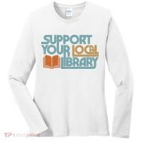 Support Your Local Library Women's Long Sleeve Shirt thumb 0
