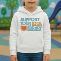 Support Your Local Library Kids Hoodie thumb 3
