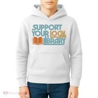 Support Your Local Library Kids Hoodie thumb 4