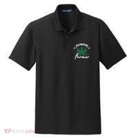 Support Your Local Weed Farmer Funny Cannabis Marijuana Gift Dry Zone Grid Polo thumb 0