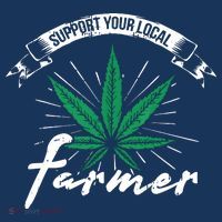 Support Your Local Weed Farmer Funny Cannabis Marijuana Gift Coaster thumb 2