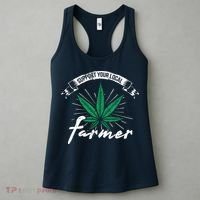 Support Your Local Weed Farmer Funny Cannabis Marijuana Gift Women's Tank Top thumb 3