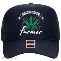 Support Your Local Weed Farmer Funny Cannabis Marijuana Gift Hat thumb 0