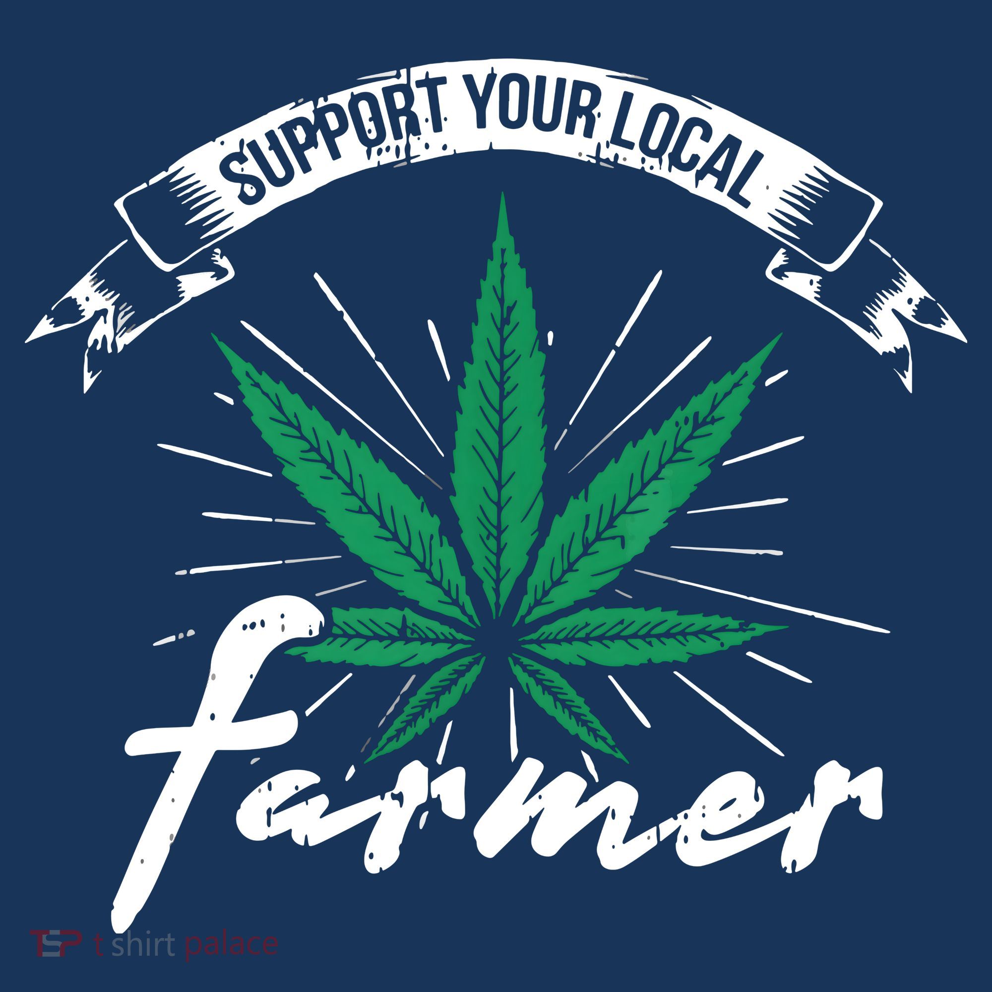 Support Your Local Weed Farmer Funny Cannabis Marijuana Gift Visor
