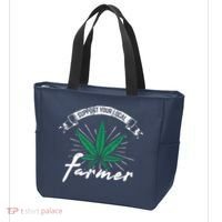 Support Your Local Weed Farmer Funny Cannabis Marijuana Gift Tote Bag thumb 3