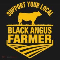 Support Your Local Black Angus Farmer Cow Rancher Toddler Hoodie thumb 2