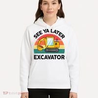 See Ya Later Excavator Kids Funny Hoodie thumb 5