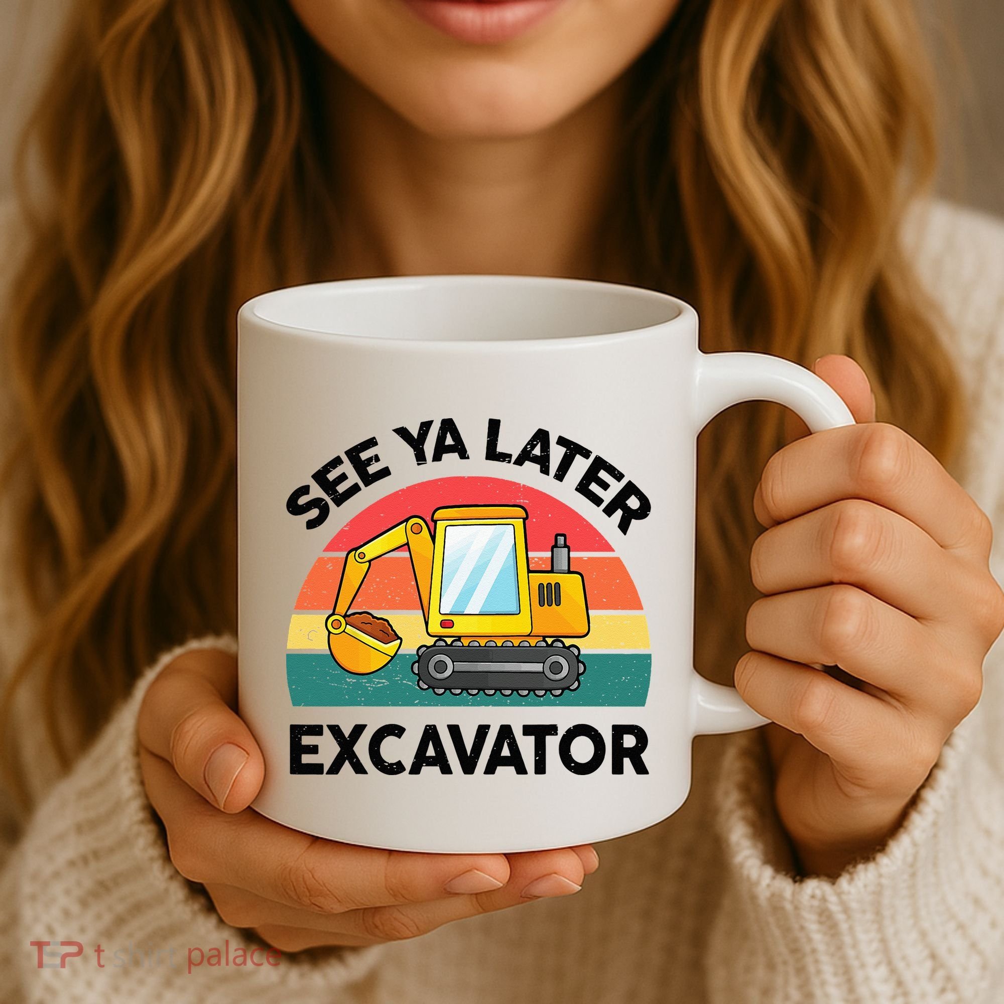 See Ya Later Excavator Kids Funny Coffee Mug