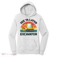 See Ya Later Excavator Kids Funny Women's Hoodie thumb 0
