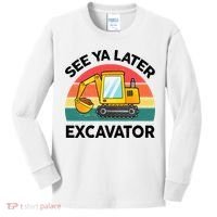 See Ya Later Excavator Kids Funny Kids Long Sleeve Shirt thumb 0