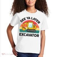 See Ya Later Excavator Kids Funny Kids T-Shirt thumb 2