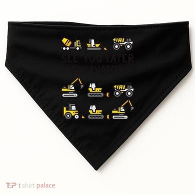 See You Later Excavator USA-Made Doggie Bandana