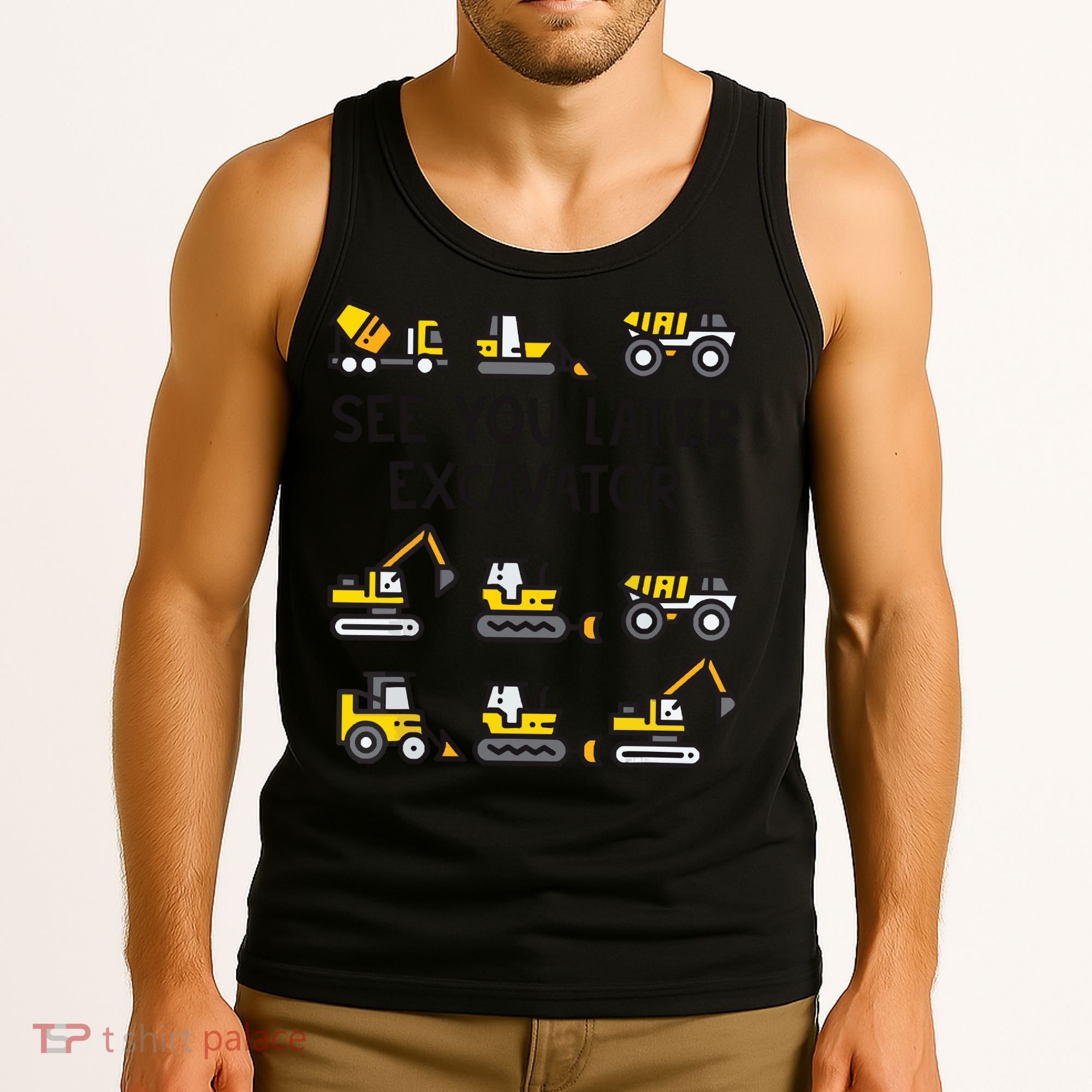 See You Later Excavator Tank Top