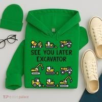 See You Later Excavator Hoodie thumb 4