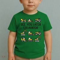 See You Later Excavator Toddler T-Shirt thumb 2