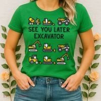 See You Later Excavator Women's T-Shirt thumb 2
