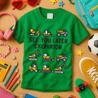 See You Later Excavator Kids T-Shirt thumb 3