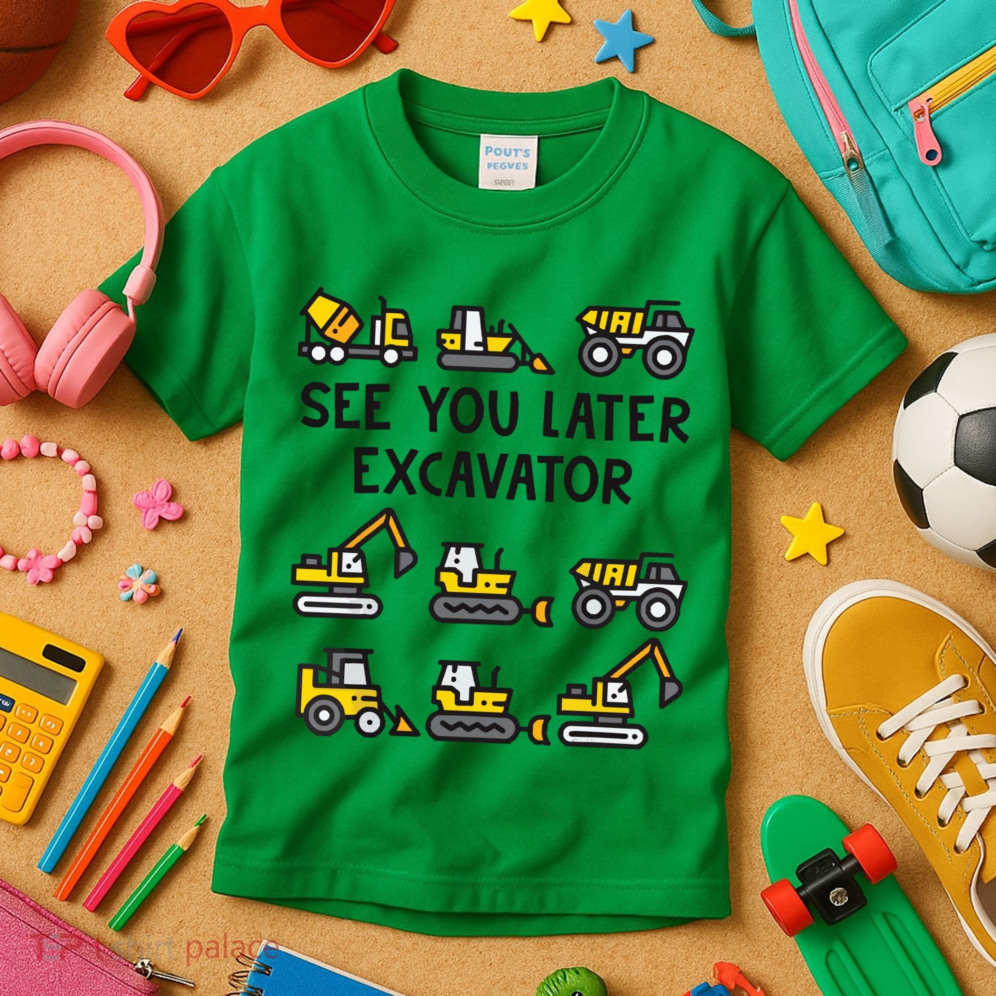 See You Later Excavator Kids T-Shirt